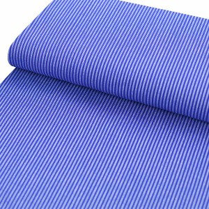 Baumwolle Westfalen Webstoff Vichy Streifen Blau