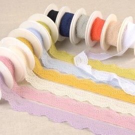 Spitze elastisch Wäschespitze 35mm Borte versch. Farben