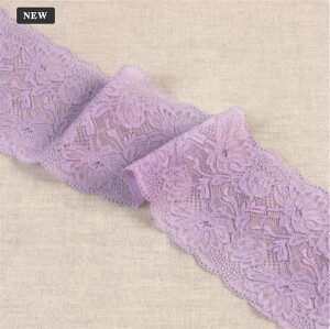 Spitze elastisch Wäschespitze 102mm Flieder