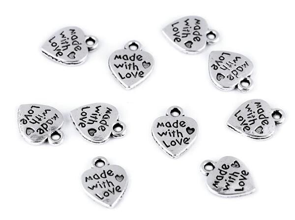 Anhänger Charms Made With Love