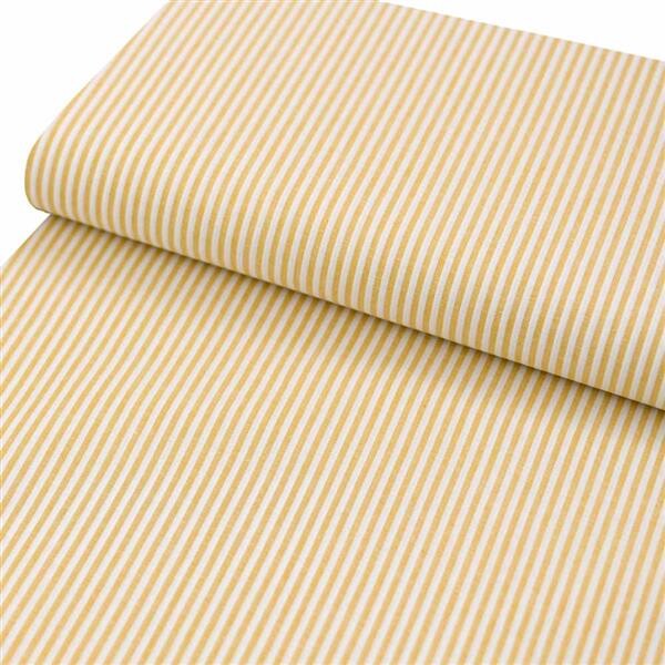 Baumwolle Yarn Dyed Stripe Ochre