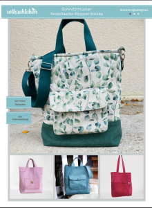 Papierschnittmuster Rotkählchen Sumka Beuteltasche...