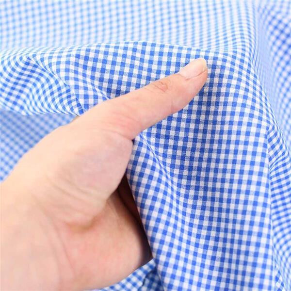 Baumwolle Petit Karo Himmelblau