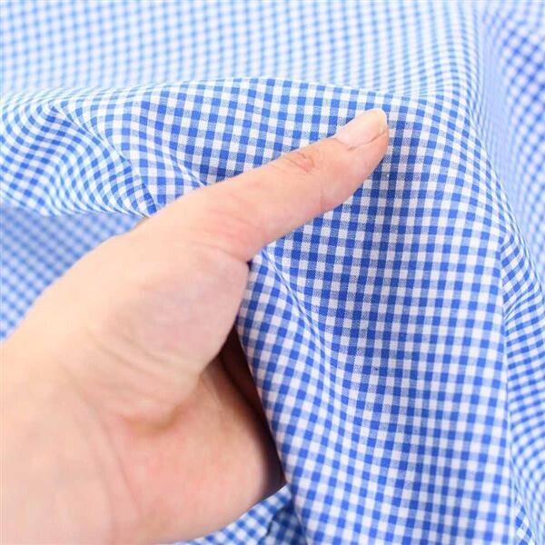Baumwolle Petit Karo Himmelblau
