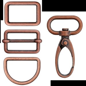 D-Ring 10mm Durchzug Altmessing 851