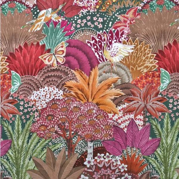 Canvas Kolkata Jewel Blumen Ocker