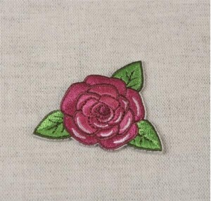 Applikation Aufnäher Aufbügler Rose mit...