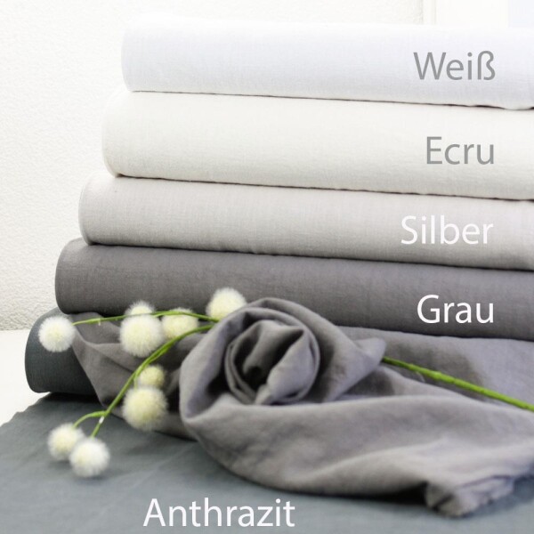 Leinen Linus Stonewashed Uni versch. Farben