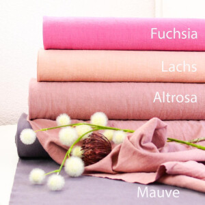 Leinen Linus Stonewashed Uni versch. Farben