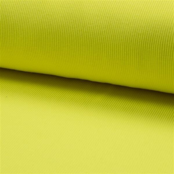 Bündchen Rippe Nick Neon Gelb