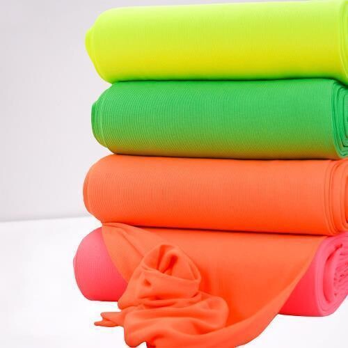 Bündchen Rippe Nick Neon versch. Farben