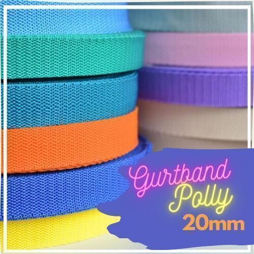 Gurtband 20mm Polly gelb 10