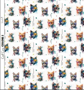 Panel Canvas Cool Cats Color 2