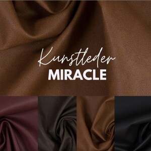 Kunstleder Miracle Zuschnitt 0,5m in vielen Farben