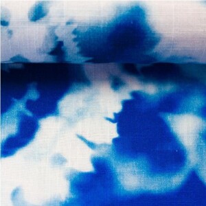 Baumwolle Musselin Tie Dye by lycklig design - Batik Blau