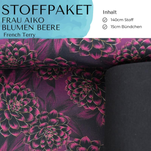 Stoffpaket Frau Aiko Blumen Beere