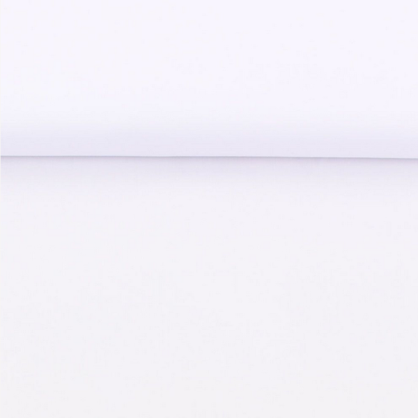 Baumwolle Popeline Paper-Touch Weiß