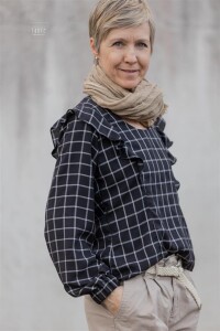 Papierschnittmuster Fadenkäfer Damen Bluse Maribell