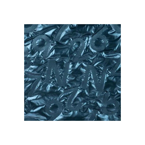Stepper Jackenstoff Alphabet Quilt Petrol