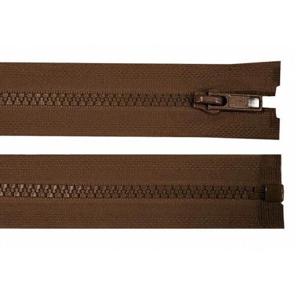 Reißverschluss Kunststoff teilbar 70cm Braun