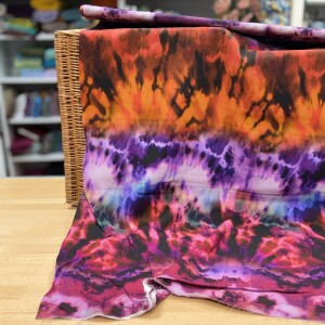 Hilco Viskose Crepe Antonella Batik Bunt