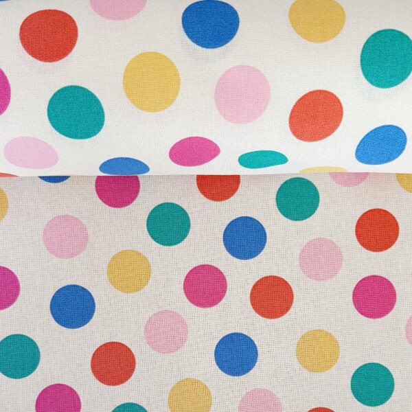 Canvas Half Panama Confetti Polka Dot