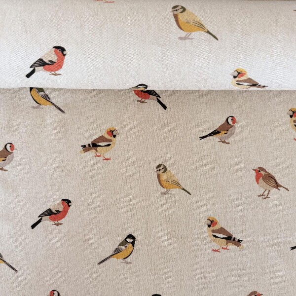 Canvas Half Panama Garten Vögel