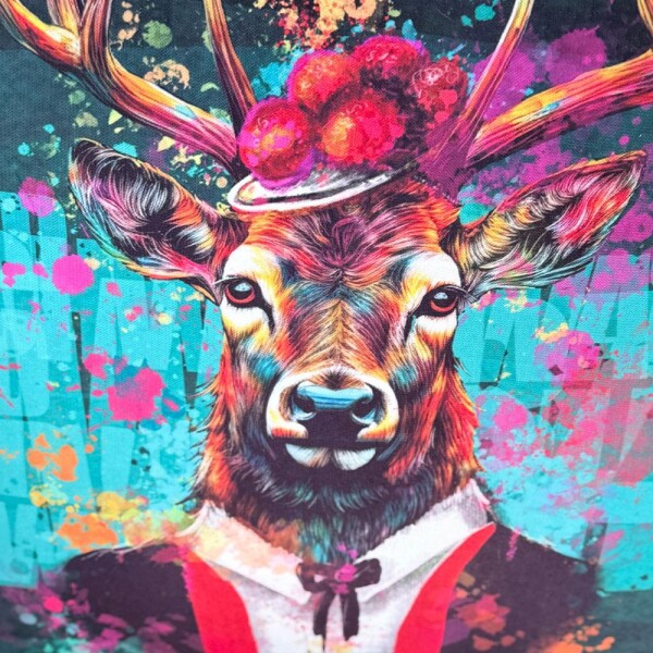 Panel Fancy Deer Eco Canvas
