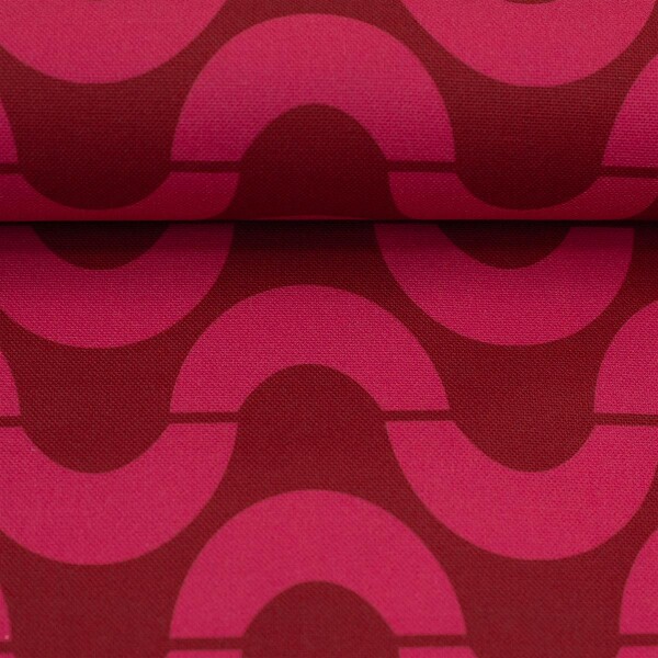Canvas Olas by Lillesl & Pelle Pink Rosa