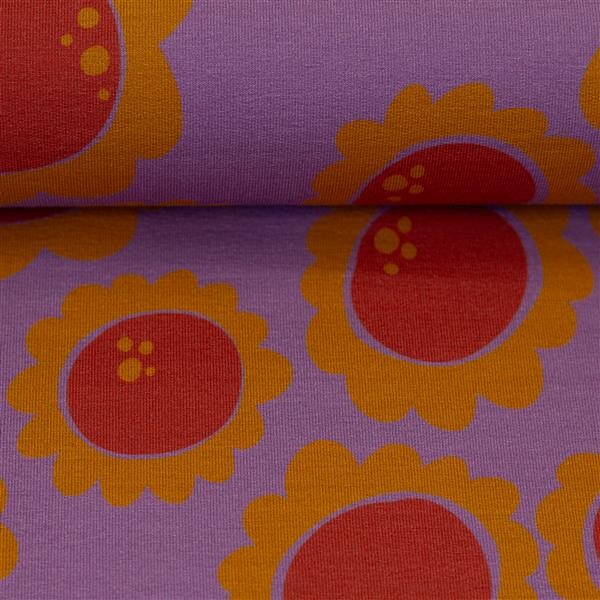 French Terry Beginning Retro Blumen von Cherry Picking