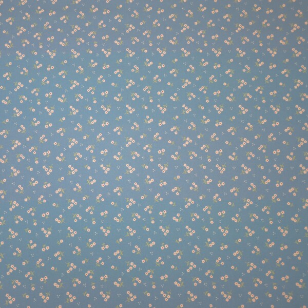 Hilco Baumwolle Emilie Sträußchen Blue