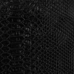 Kunstleder Björk Reptil Zuschnitt 0,5m Schwarz