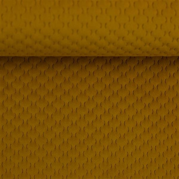 Dekostoff Samt Caracas Senf