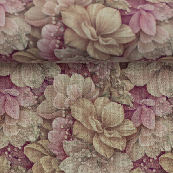 Alpenfleece Isla Altrosa Blüten