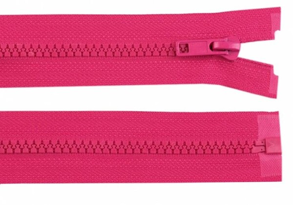 Reißverschluss Kunststoff teilbar 50cm Pink