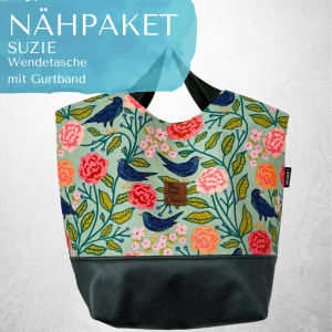 Nähpaket Shopper Suzanna Vogel Petrol