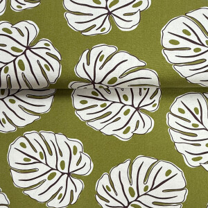 Canvas Blatt Monstera Grün