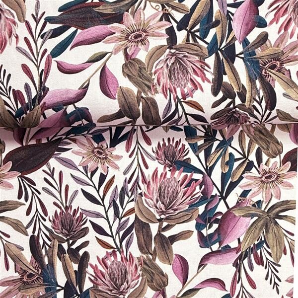 Canvas Blumen Protea Vintage