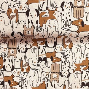 Canvas Dog Love Hundestoff