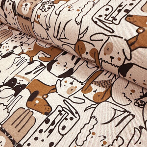 Canvas Dog Love Hundestoff