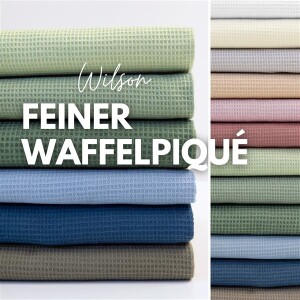 Waffelpique Wilson  viele Farben