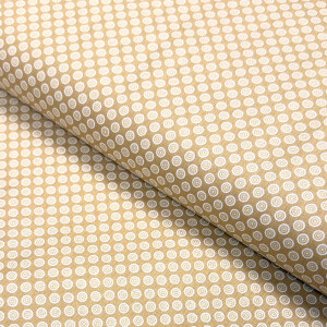 Baumwolle Tupfen Kreise Senf