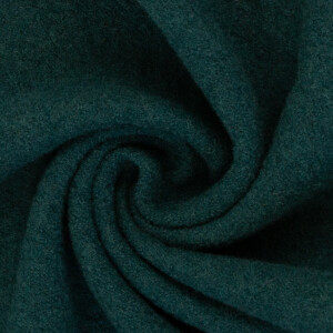 Walkloden Gekochte Wolle Naomi HW 25/ 26 Petrolgrün