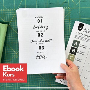 1 Ebook Piepstarquilt, Kurs & BOM 1