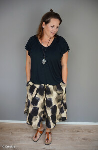 Leinen Baumwollwebware Adria Schwarz Braun