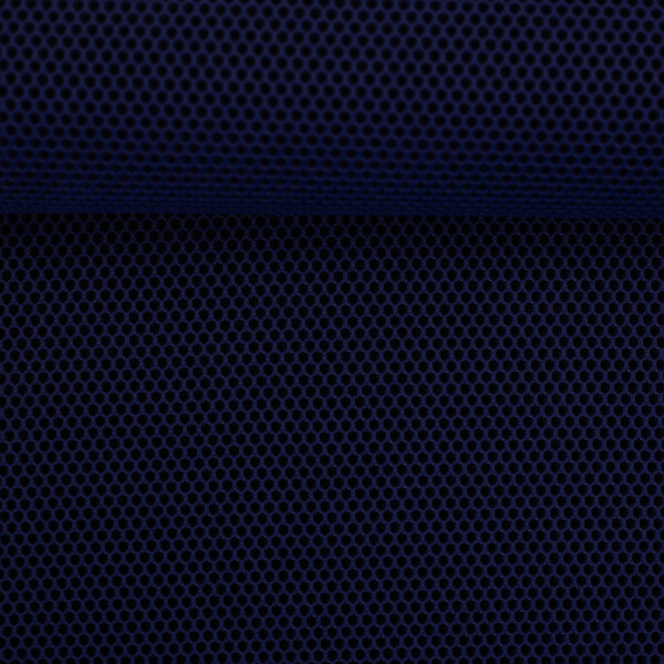 Mesh Stoff 3D Wabenstruktur Dunkelblau-Schwarz