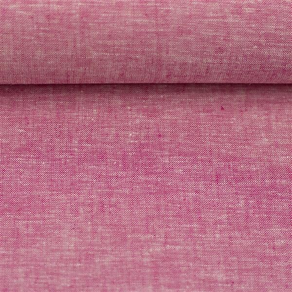 Webware Paul Leinen Baumwolle Changiert Pink