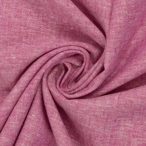 Webware Paul Leinen Baumwolle Changiert Pink