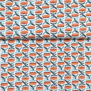 Baumwollstoff Baumwollstoff Florissima Champagne Blossoms...