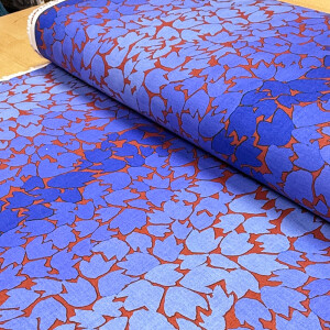 Baumwollstoff Kaffe Fassett – Ombre Leaves Blue